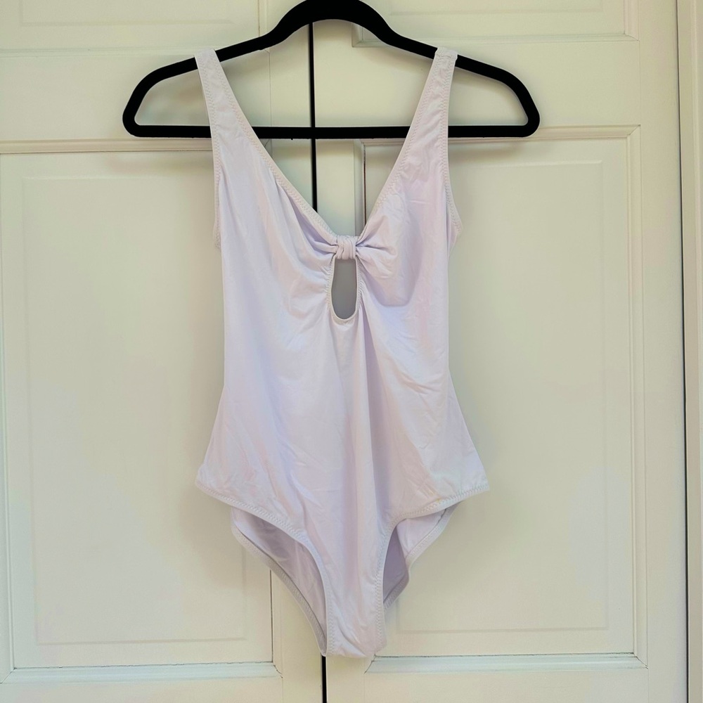 Eberjey White Open Back One-Piece Swimsuit